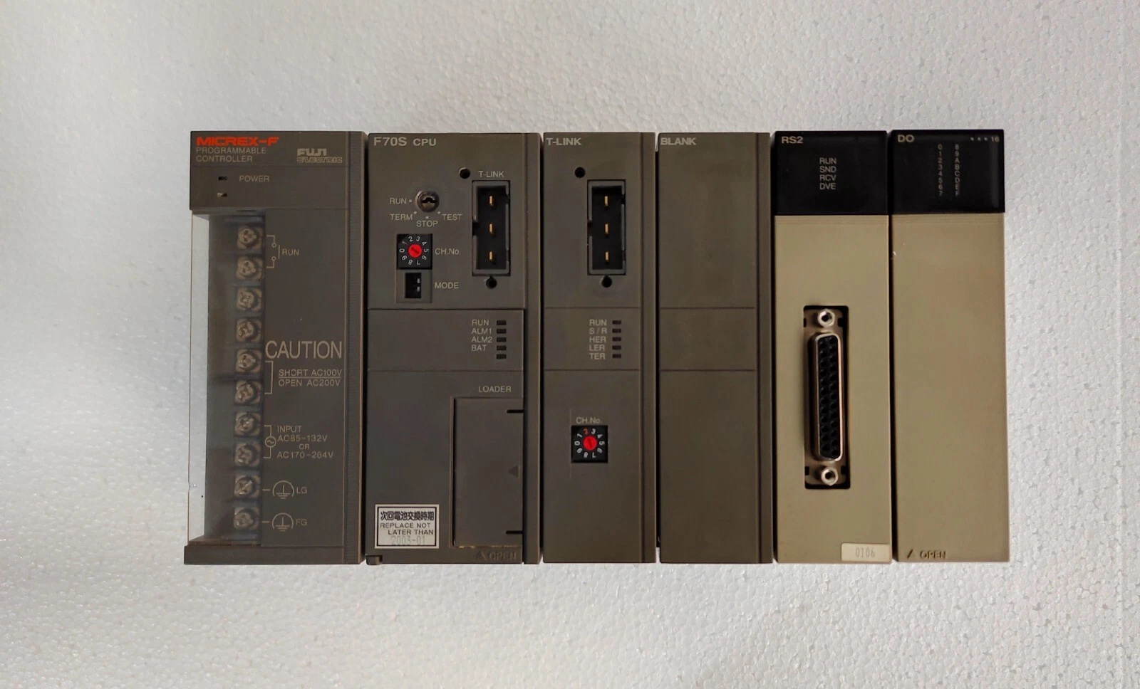 Fuji micrex-f / MICREX-F Programmable Controller P/N 98-01/81001041